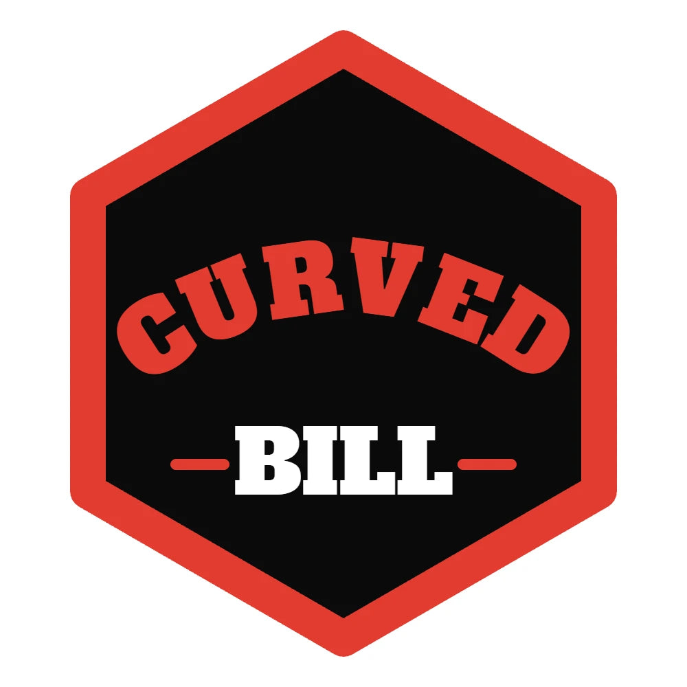 Curved bill hats