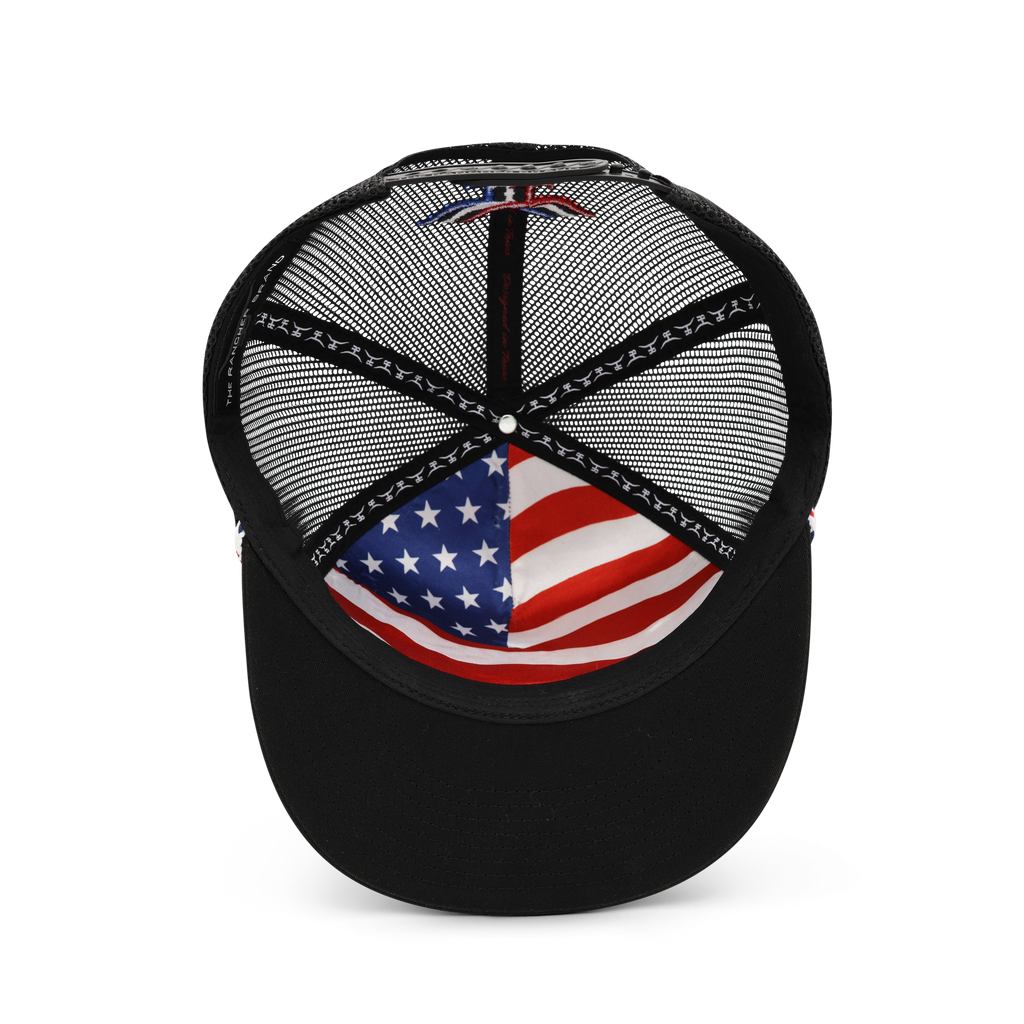 FREEDOM FEATHER BLK -Flat bill
