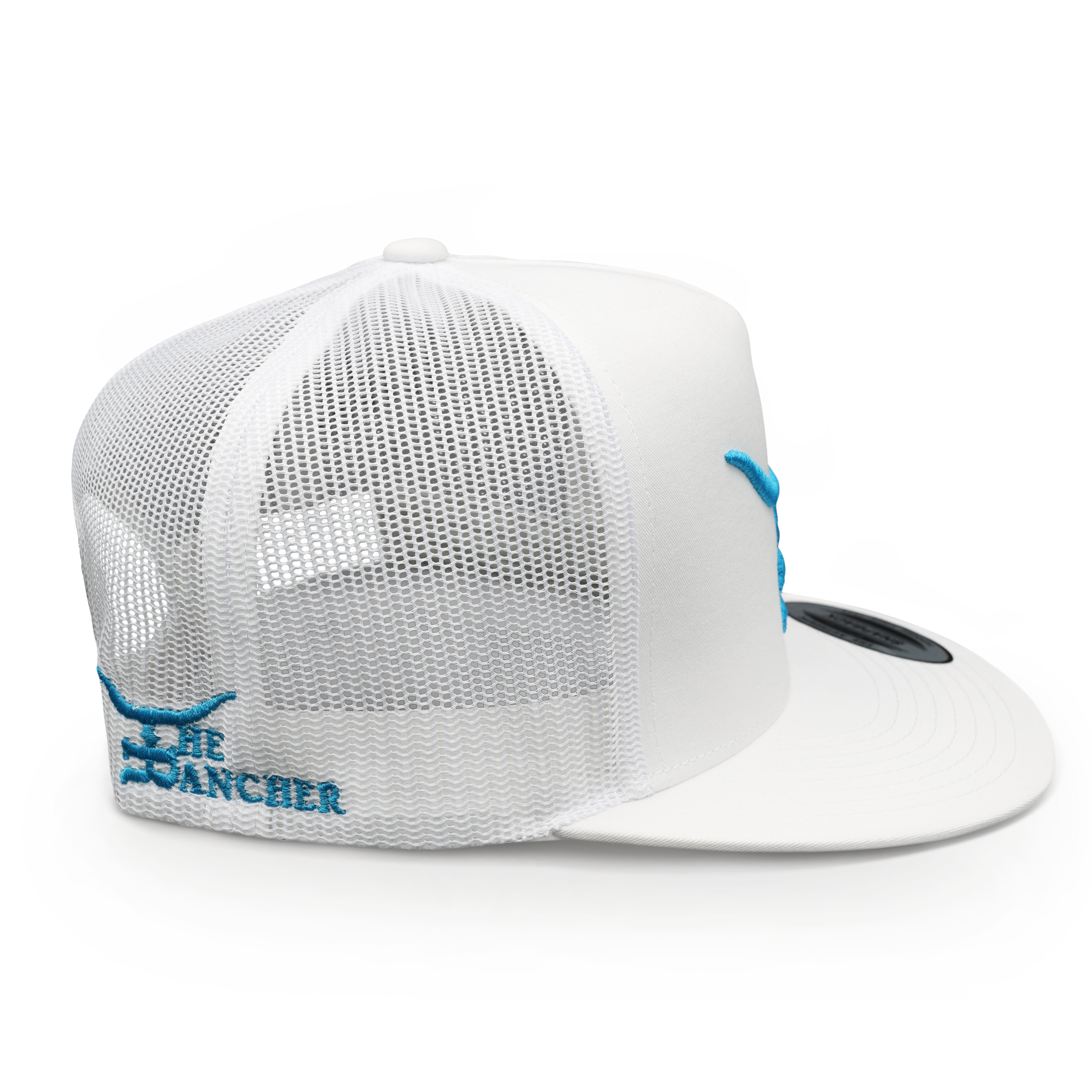 Teal- White Flatbill Trucker SnapBack