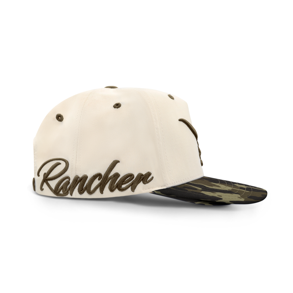 OUTLAW CAMO A-Frame (Curved Bill) - The Rancher Hat Co.