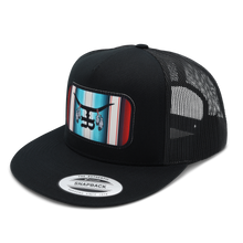 Load image into Gallery viewer, &quot;Sitting Bull&quot;- Black Flat Bill Trucker Snapback
