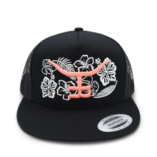 Load image into Gallery viewer, Tropical GLOW - Flatbill Trucker Snapback
