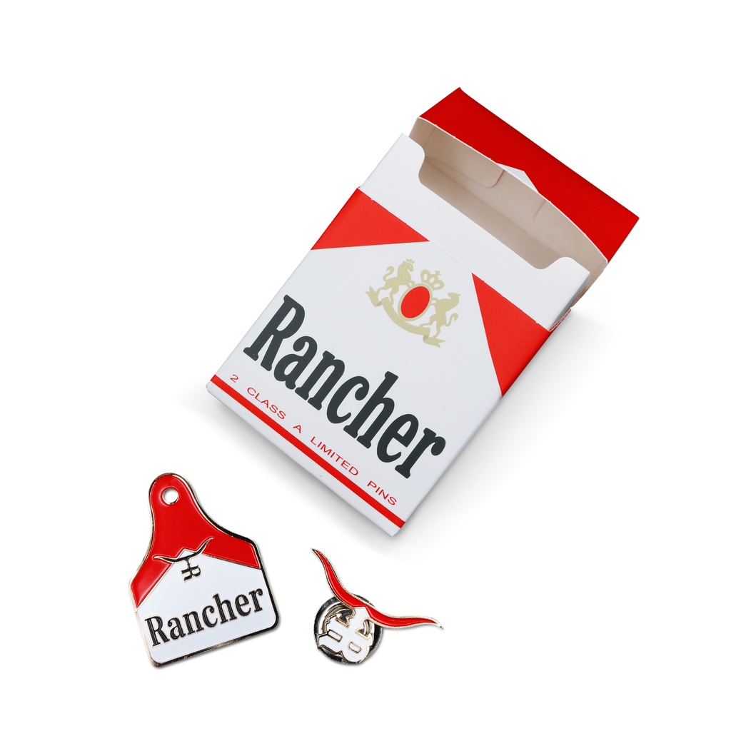 World Champion Pin Kit — special edition magnetic pins in a collectible tin by The Rancher Hat Co.