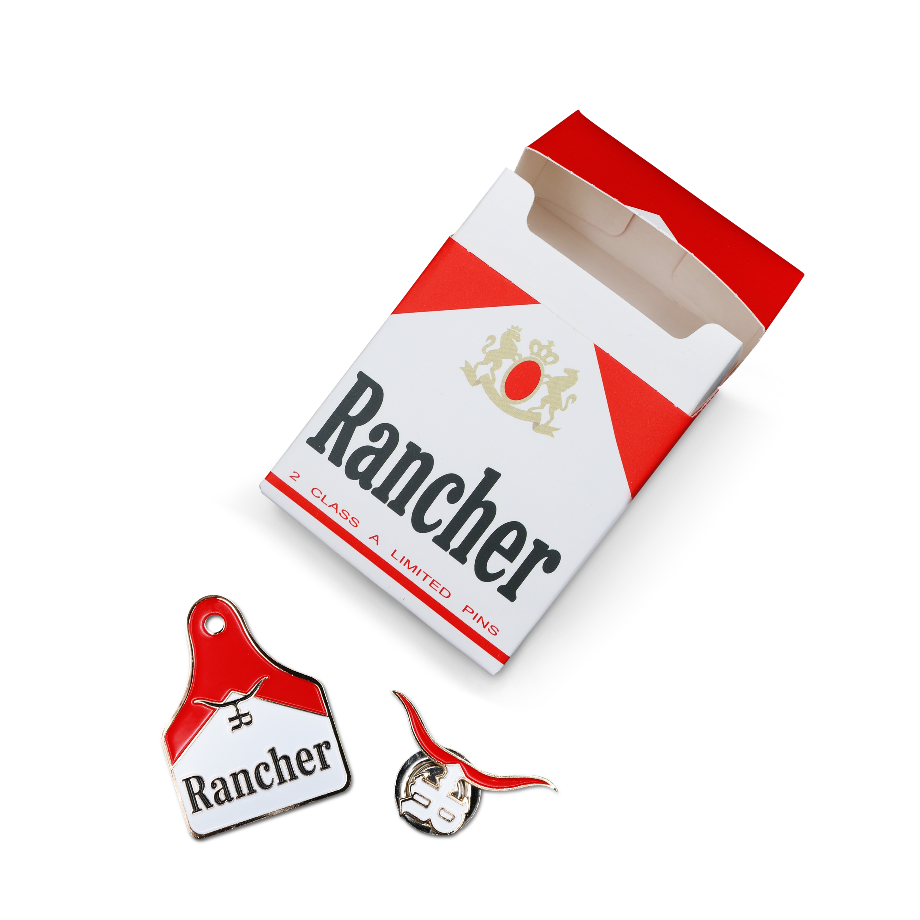World Champion Pin Kit — special edition magnetic pins in a collectible tin by The Rancher Hat Co.