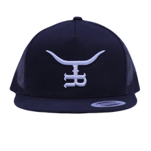 Load image into Gallery viewer, “Silver Bullet”-Flatbill Trucker SnapBack
