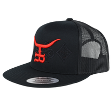 Load image into Gallery viewer, &quot;Ghost Suits&quot;- Flat bill Trucker Snapback
