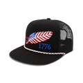 FREEDOM FEATHER BLK -Flat bill