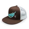 Feathered Outlaw- Brown/Turquoise Feather