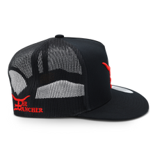 Load image into Gallery viewer, &quot;Bl33ding Bull&quot;- Flat bill Trucker Snapback
