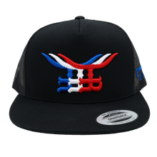 Load image into Gallery viewer, LIMITED EDITION – Black Triple Stack Trucker Hat
