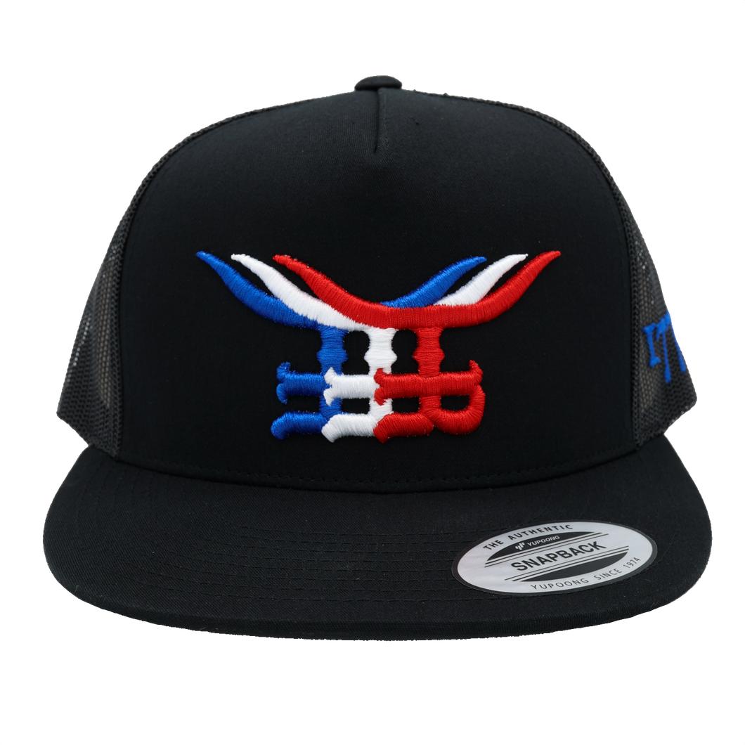 LIMITED EDITION – Black Triple Stack Trucker Hat