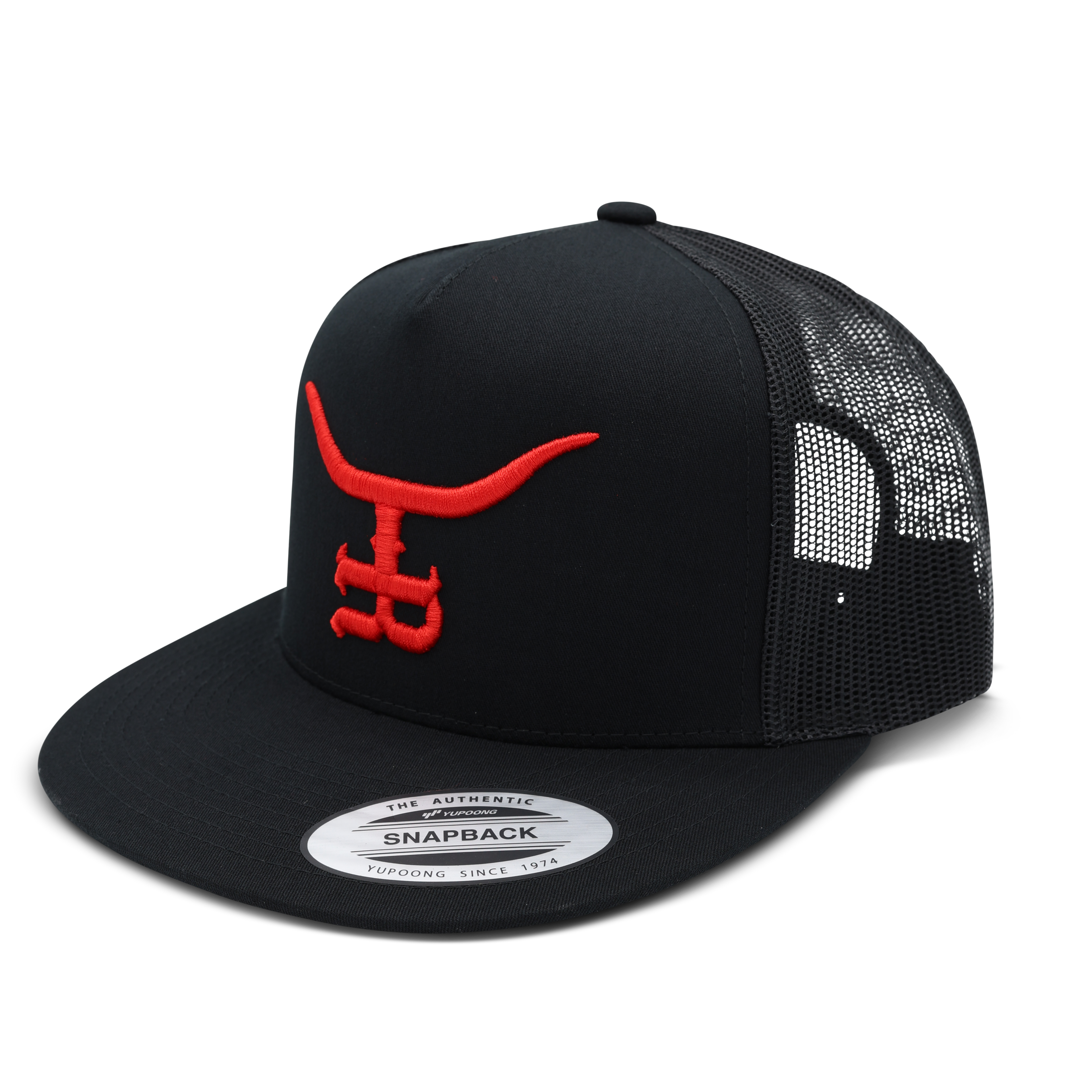"Bl33ding Bull"- Flat bill Trucker Snapback
