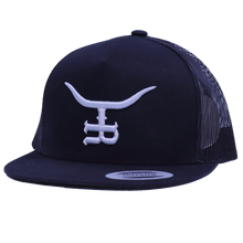 Load image into Gallery viewer, “Silver Bullet”-Flatbill Trucker SnapBack
