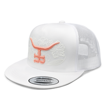 Load image into Gallery viewer, Tropical GLOW - Flatbill Trucker Snapback

