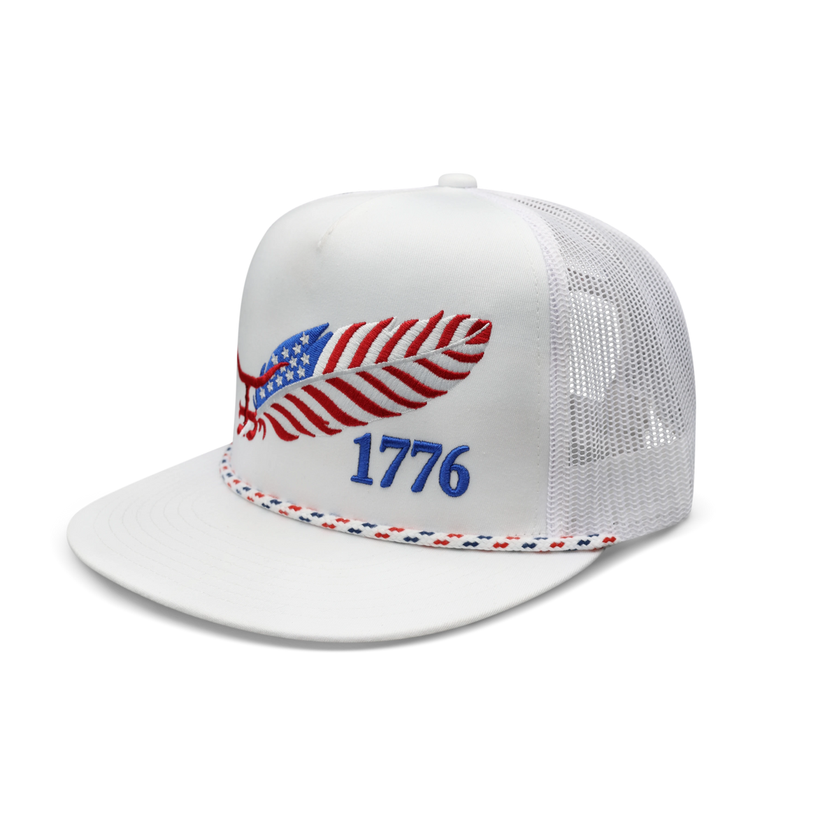 The Rancher Hat Co. FREEDOM FEATHER WHT - Flat bill