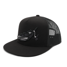 Feathered Outlaw - Total Black - Flat Bill