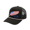 FREEDOM FEATHER BLK - Curved bill