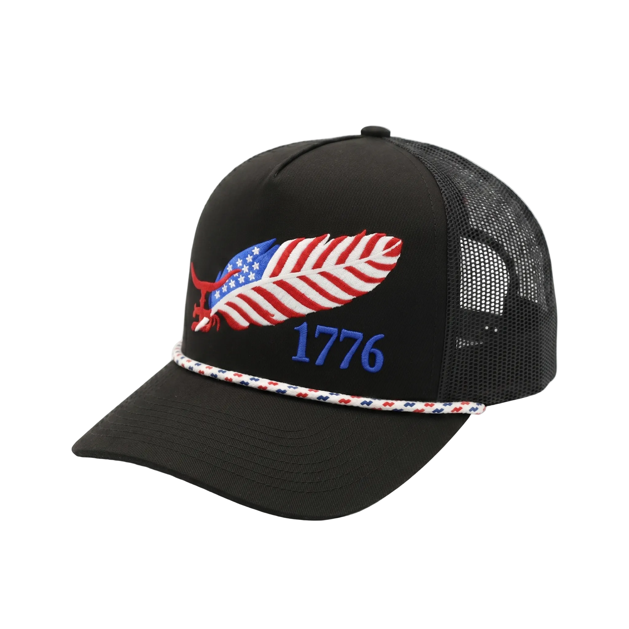 FREEDOM FEATHER BLK - Curved bill