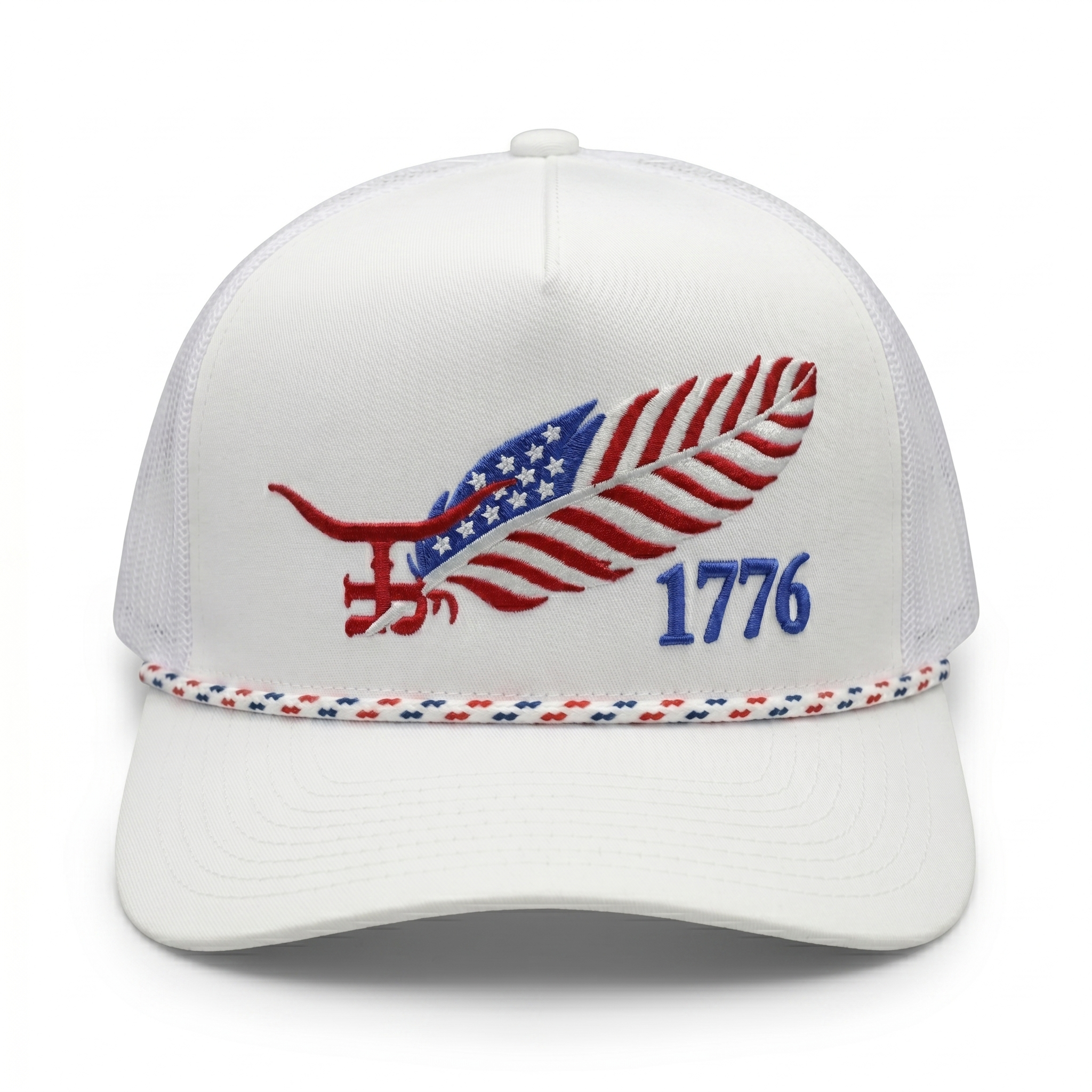 FREEDOM FEATHER WHT - Curved bill