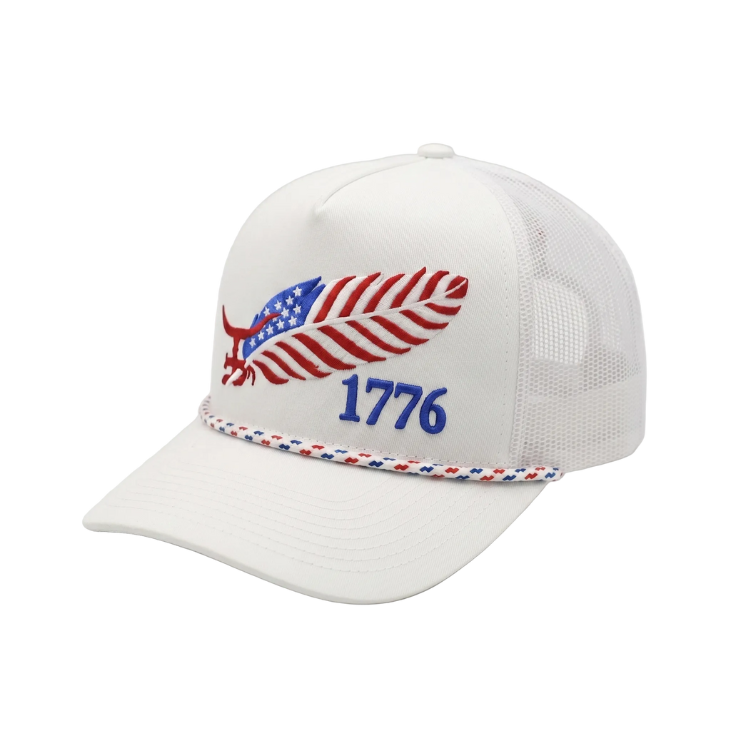 FREEDOM FEATHER WHT - Curved bill
