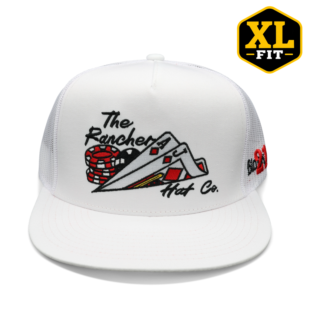 XL FIT-21 Blackjack Flat Bill Trucker Snapback Hat