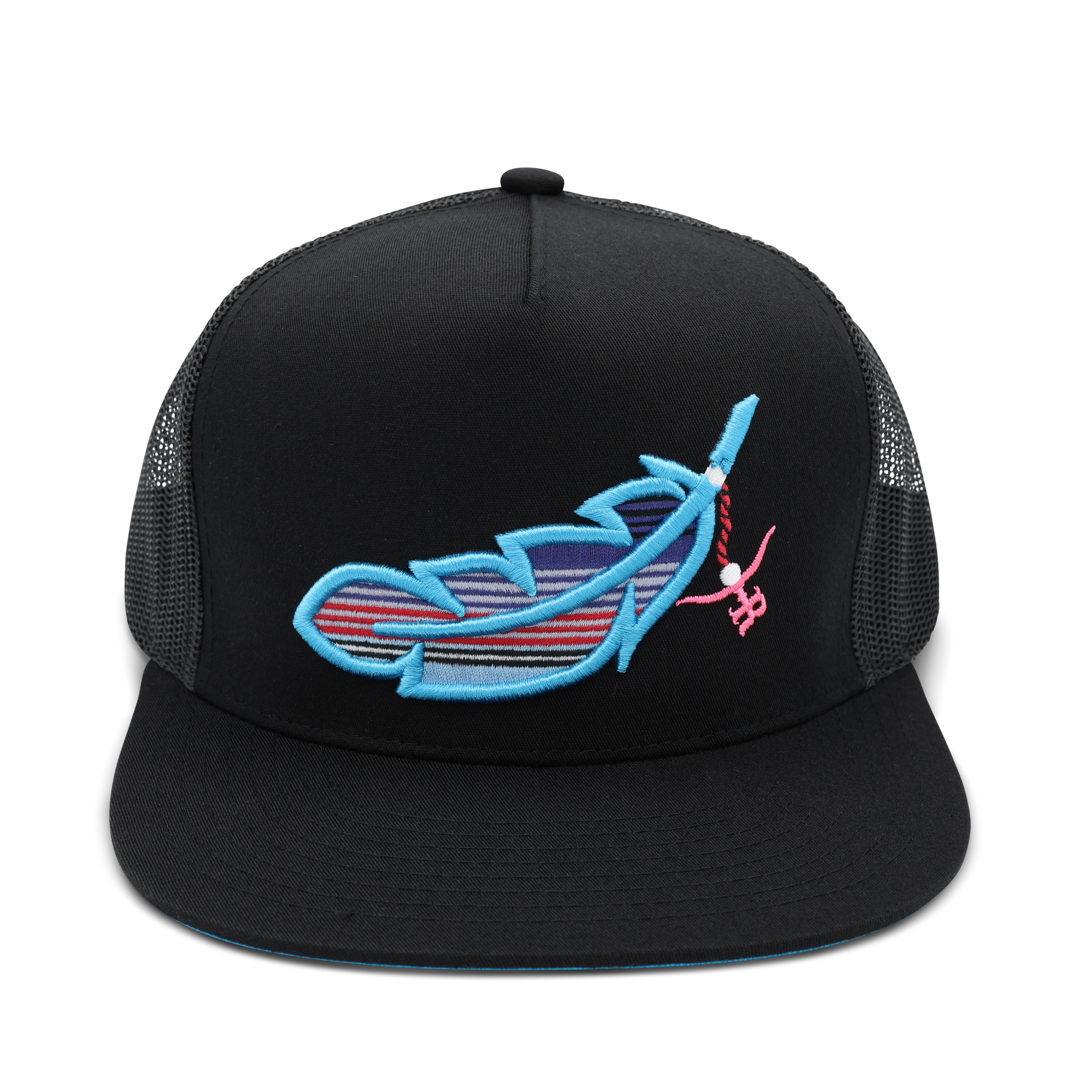 “Feathered Outlaw” - Sky Blue Feather(BLK)