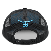Load image into Gallery viewer, “Feathered Outlaw” - Sky Blue Feather(BLK)
